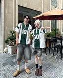  Áo Thun Polo New Era - [Unisex] NY Yankees Jersey 10 Stripe Green - 15488871 