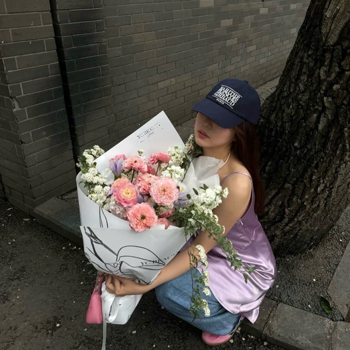  Nón Marithe & Francois Girbaud - Classic Logo Cap Navy 