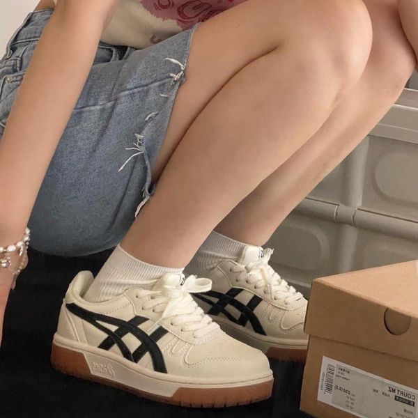 Giày Asics - MZ Court Cream Black Gum - 1203A127-750