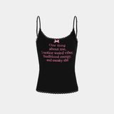  Áo Hai Dây [Nữ] Badblood - [w-tnk23-040] One Thing Camisole Black 
