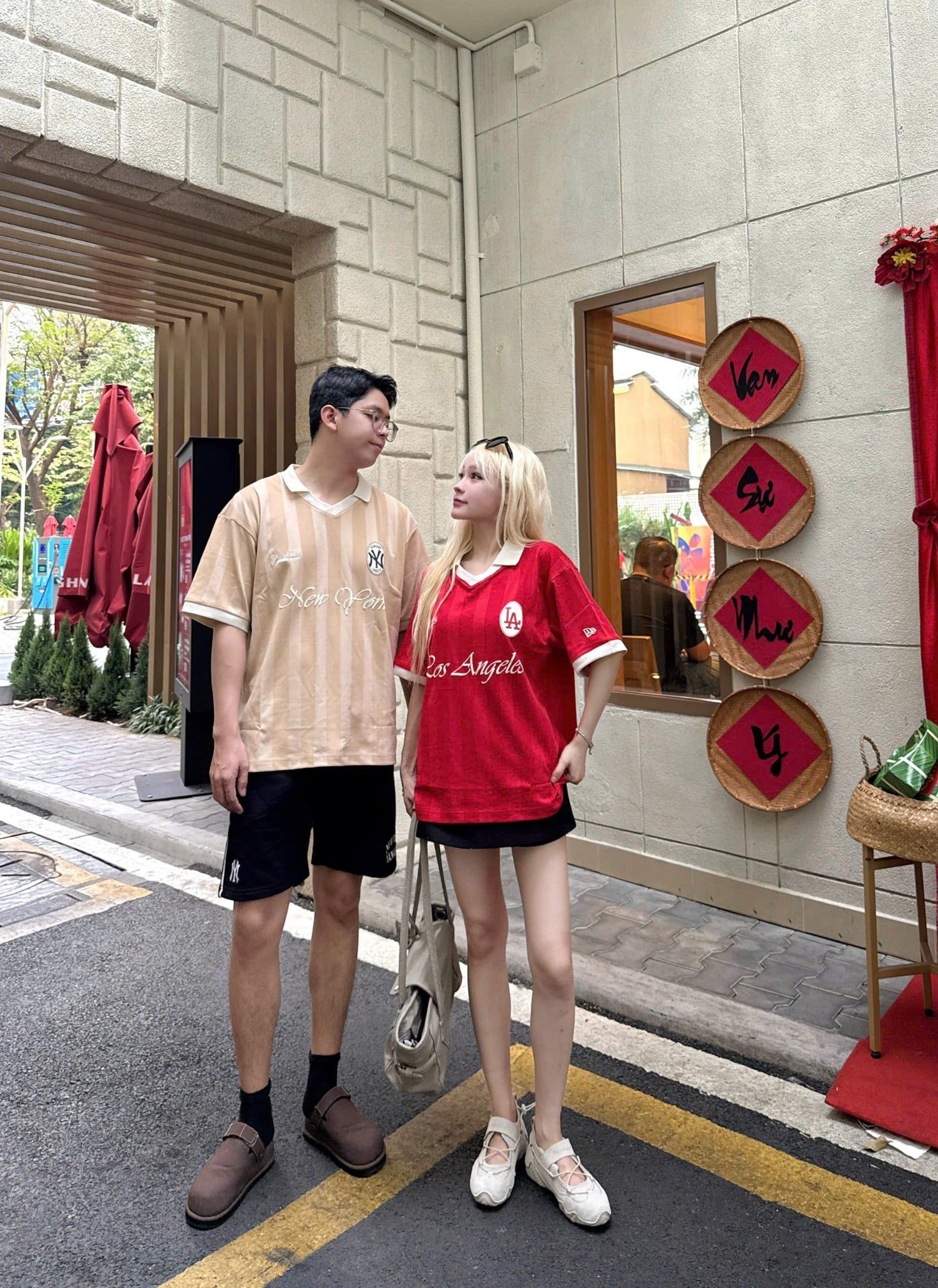  Áo Thun Polo New Era - [Unisex] NY 72 Stripe Jersey Red 