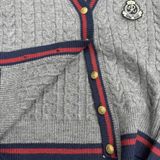  Áo Cardigan Len Nội Địa Hàn Freesize Màu Xám 