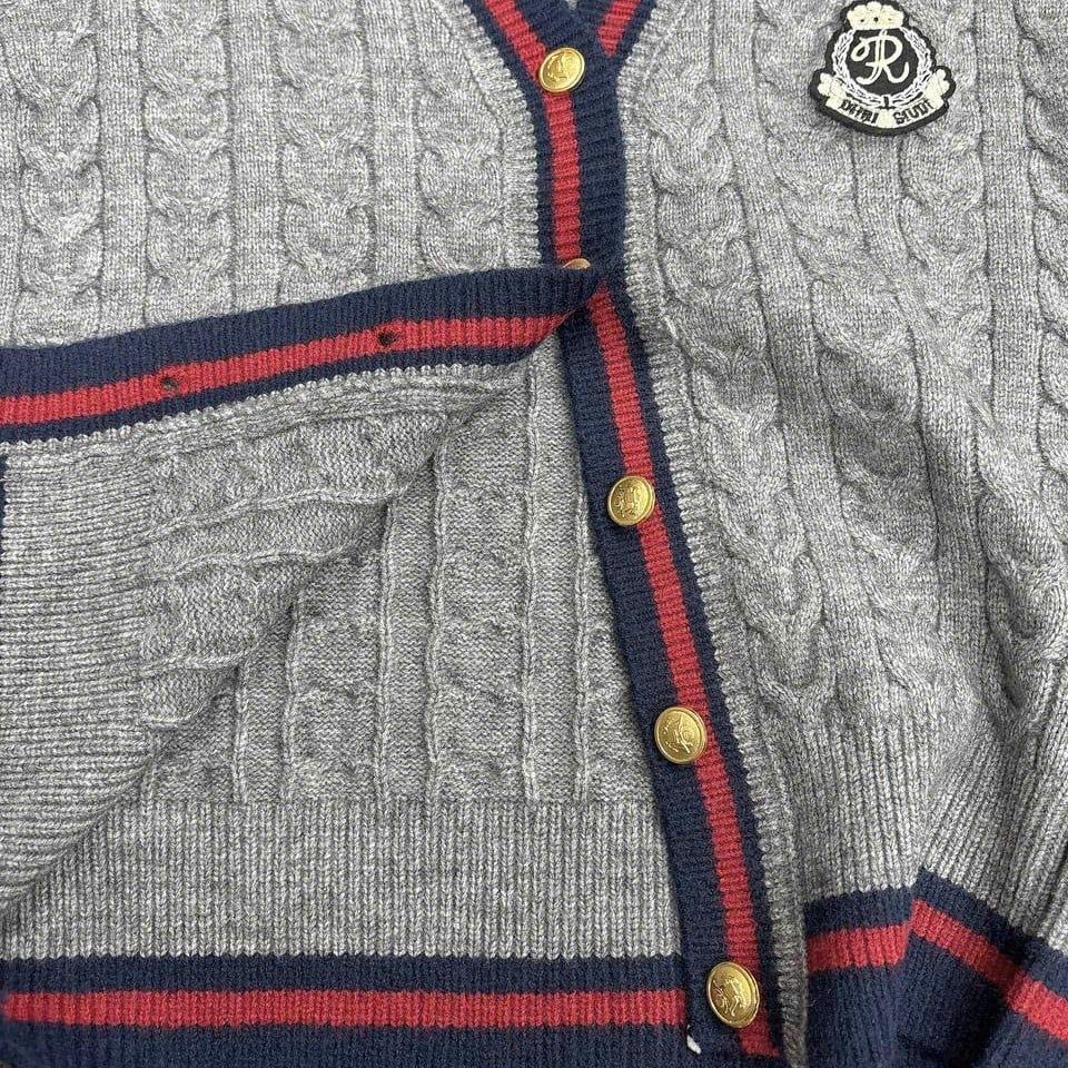  Áo Cardigan Len Nội Địa Hàn Freesize Màu Xám 