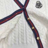  Áo Cardigan Len Nội Địa Hàn Freesize Màu Trắng 