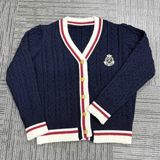  Áo Cardigan Len Nội Địa Hàn Freesize Màu Navy 