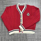  Áo Cardigan Len Nội Địa Hàn Freesize Màu Đỏ 