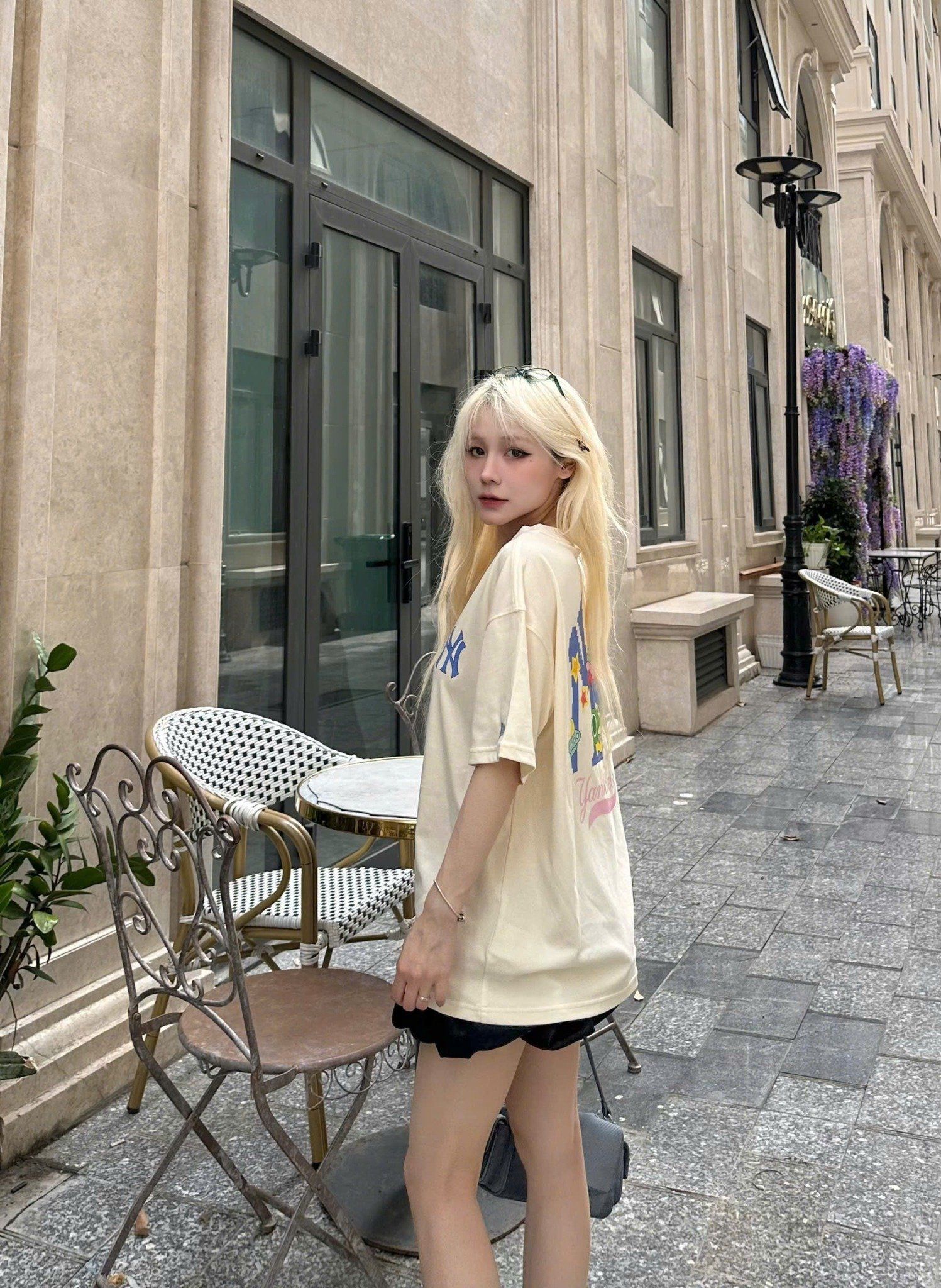  Áo Thun New Era - [Unisex] NY Yankees Pixel UFO Cream T-shirt - 15488900 