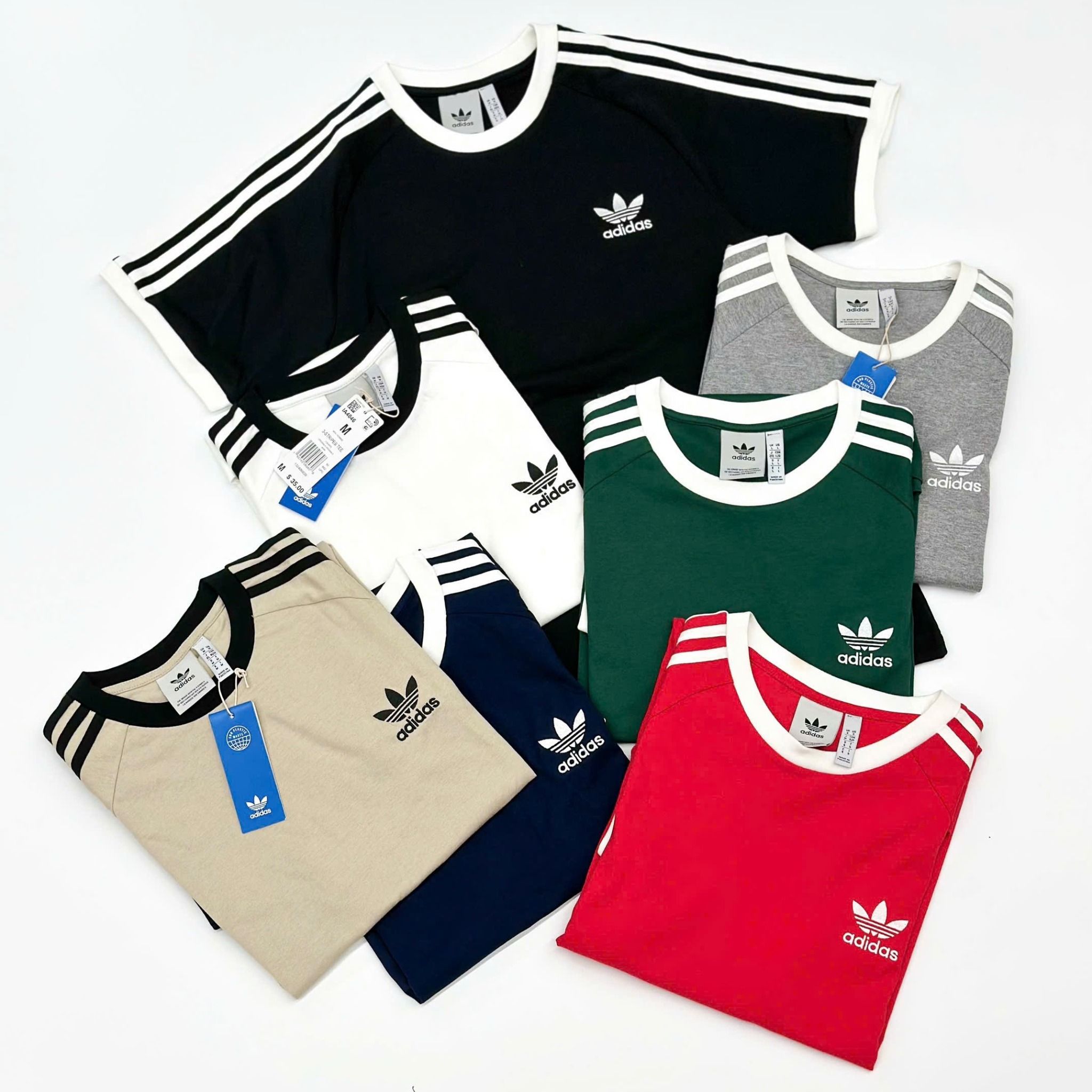  Áo Thun ADIDAS [Unisex] - 3 Sọc Adicolor Classics Đen - IM2079 