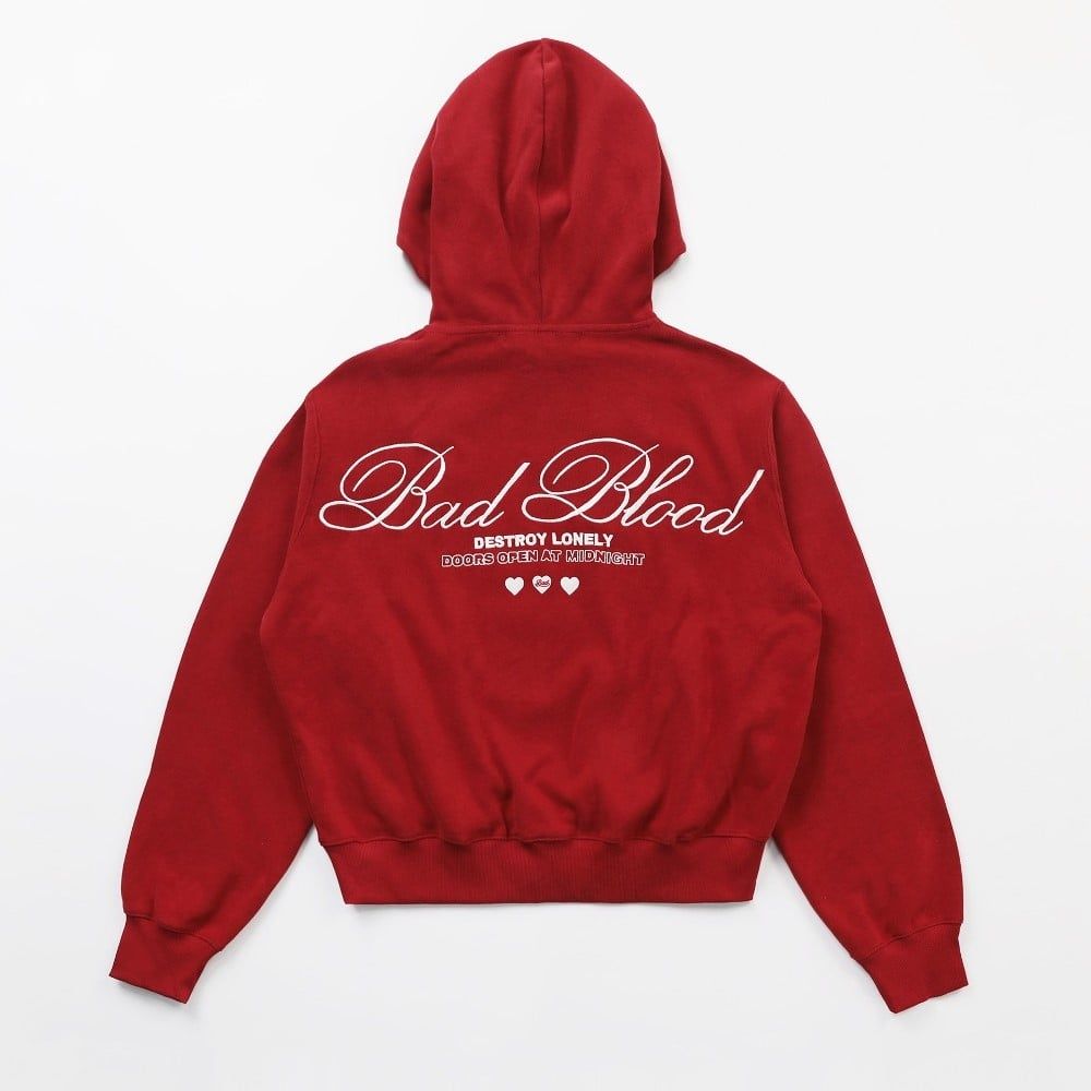 Áo Hoodie [Unisex] Badblood - [w-hde24-029] Classic Logo Hooded Red 