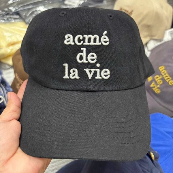 Nón ADLV - Acmedelavie Cotton Napping 3D Embo Ball Cap Black