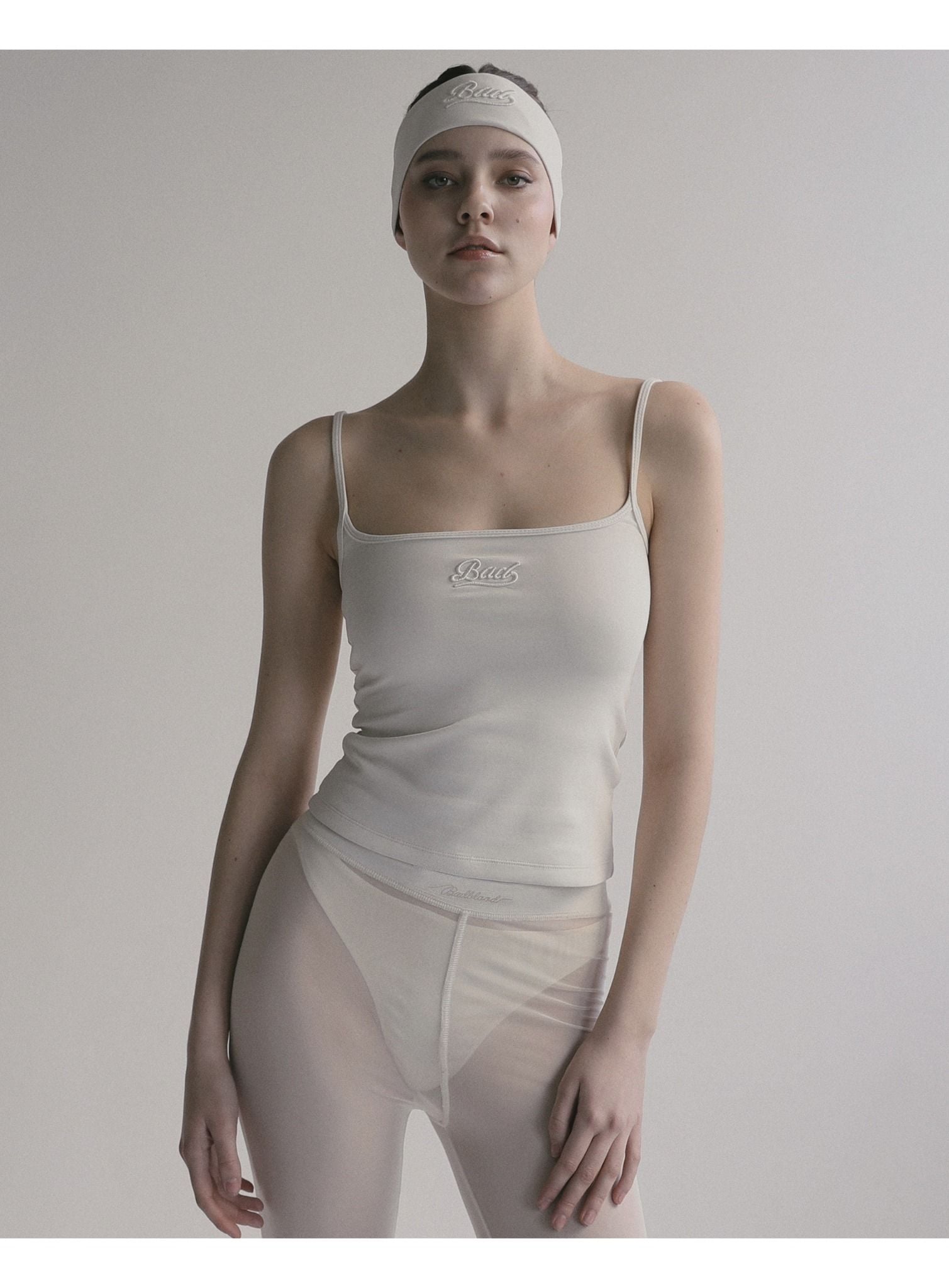  Áo Hai Dây [Nữ] Badblood - [w-tnk24-003] Beyond Soft String Tank Cream 