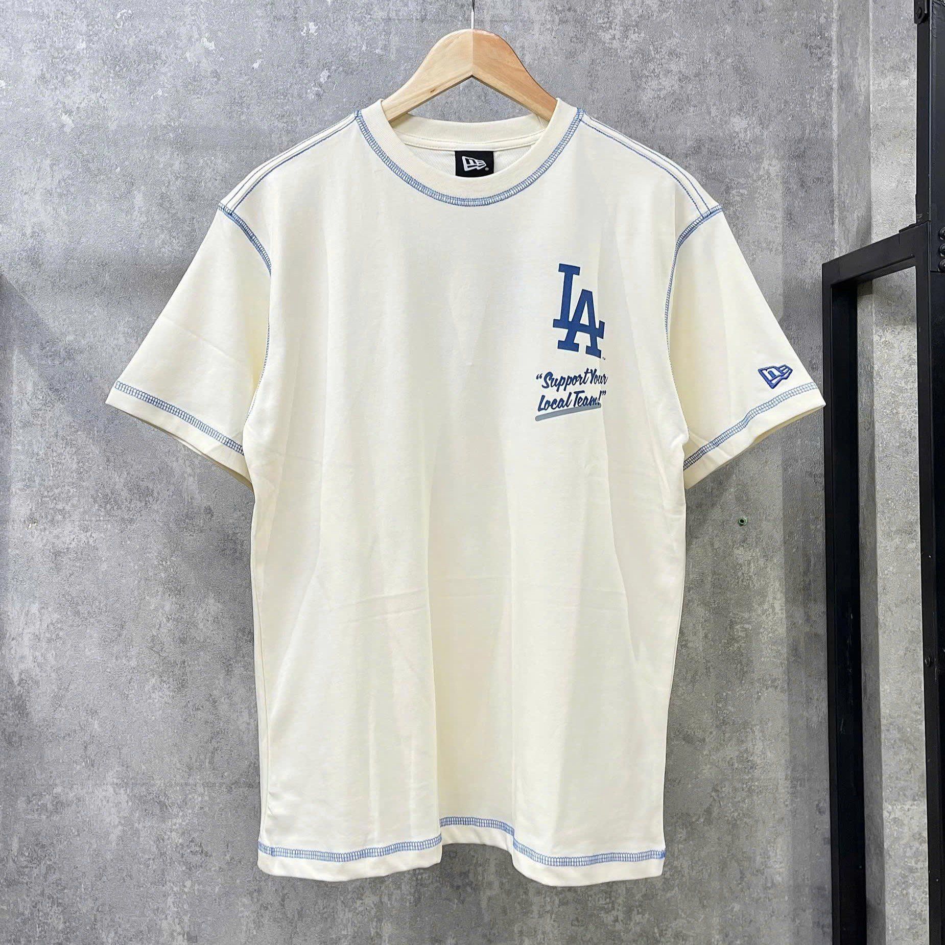  Áo Thun New Era - [Unisex] LA Dodgers Support Your Local Team Cream - 13578452 