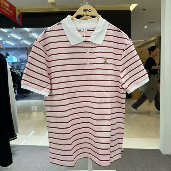 Áo Polo SPAO [Nữ] - Bear Sọc Ngang SS26