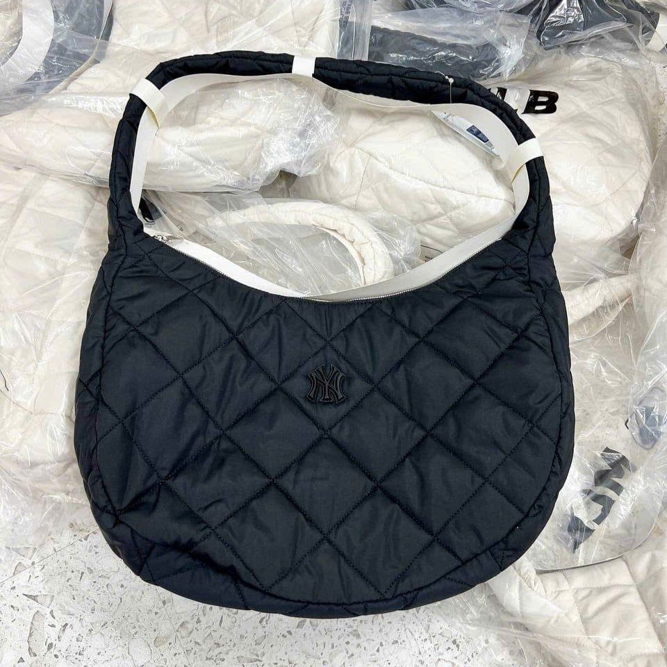  Túi Xách MLB Korea - Padding Quilted Large Hobo Bag - 3ABQL0936-50BKS 