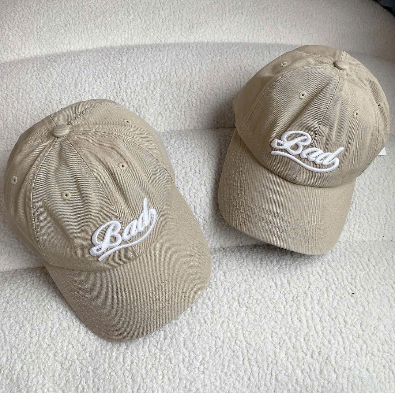  Nón Badblood - [w-hat24-003] Twill Cotton Ball Cap Beige 