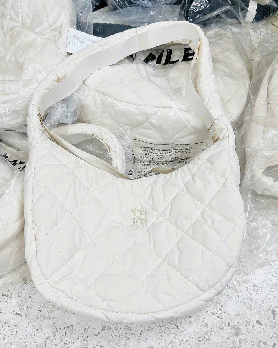  Túi Xách MLB Korea - Padding Quilted Large Hobo Bag - 3ABQL0936-43CRP 
