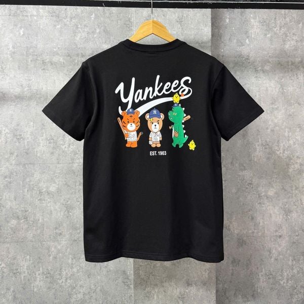 Áo Thun New Era - [Unisex] Tiger Bear Dinosaur Baseball Black
