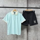  Áo Thun Polo New Era - [Unisex] NY Stripe Mint/White 