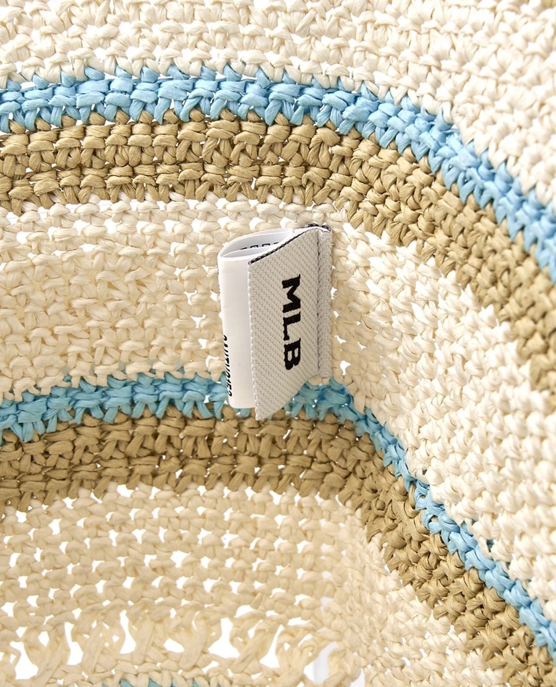  Nón Bucket Dệt Kim MLB - Stripe Summer - 3AHTV0153-50IVS 