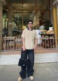  Áo Thun Polo New Era - [Unisex] NY Basic Beige 