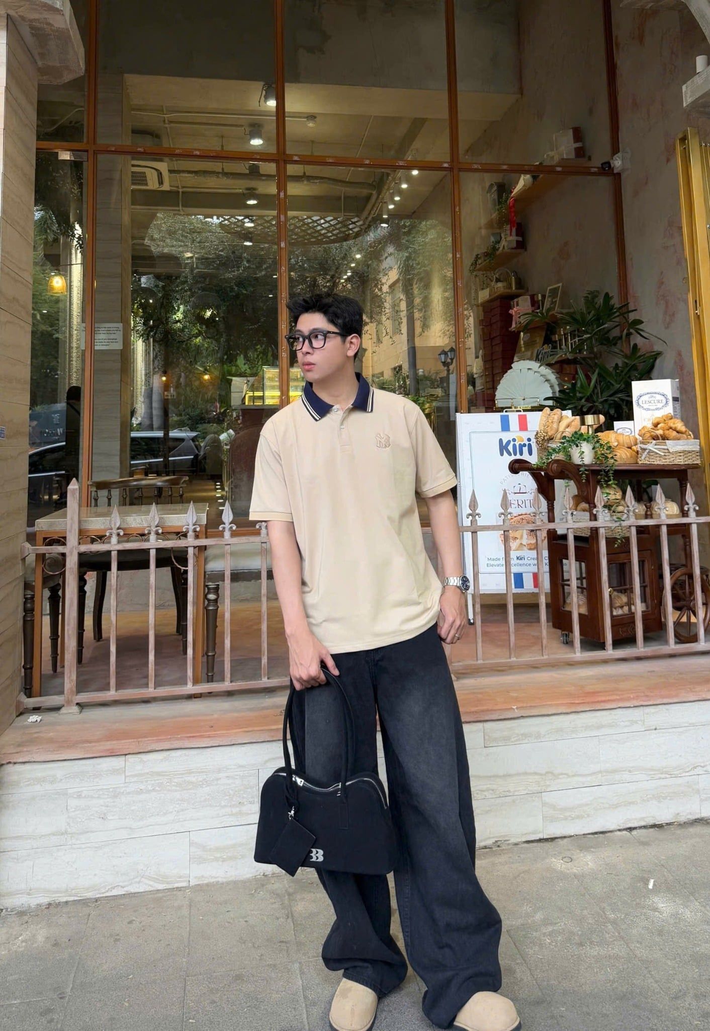  Áo Thun Polo New Era - [Unisex] NY Basic Beige 