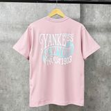 Áo Thun New Era - [Unisex] NY Yankees Hawaii Style Logo Pink T-Shirt - 12354883 