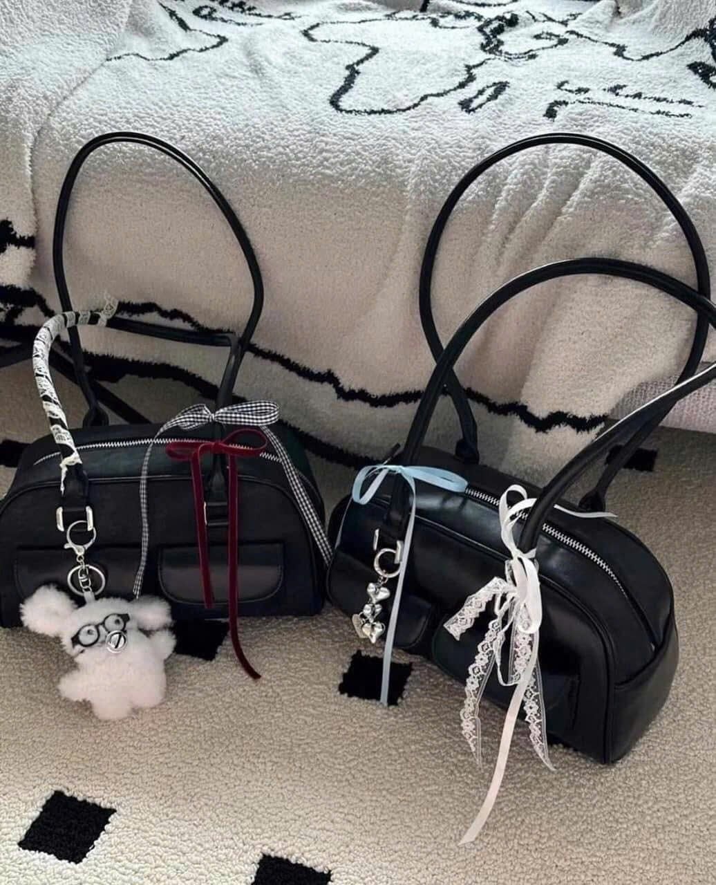  Túi Xách Stand Oil - Chubby Bag Black 