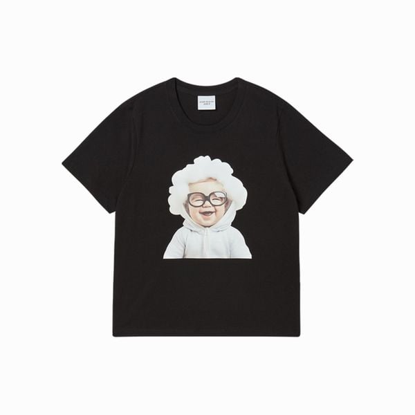 Áo thun [Nữ] ADLV - Acmédelavie Baby Face Cloud Black