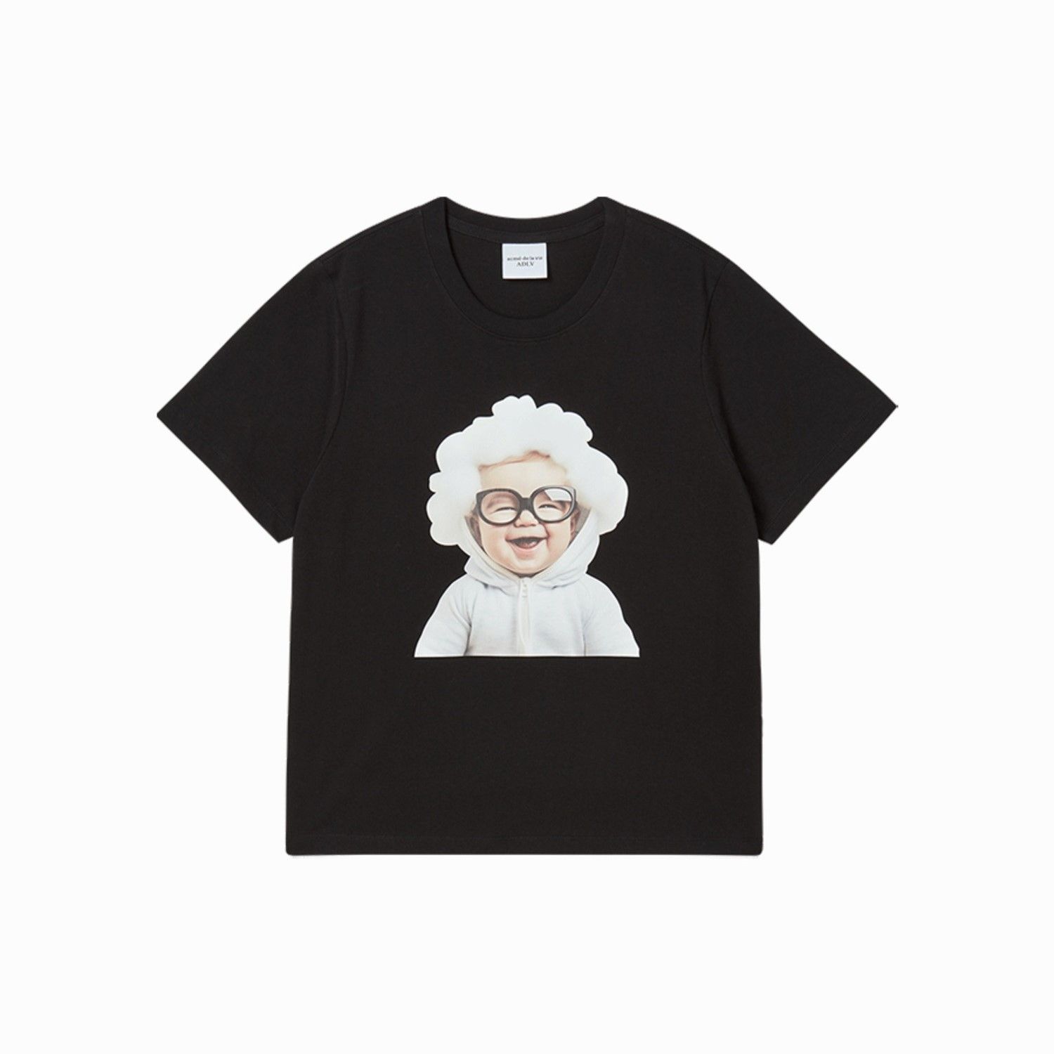  Áo thun [Nữ] ADLV - Acmédelavie Baby Face Cloud Black 