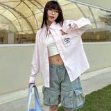  Áo Sơ Mi New Era - [Unisex] NY Yankees Striped Pink - 14529329 