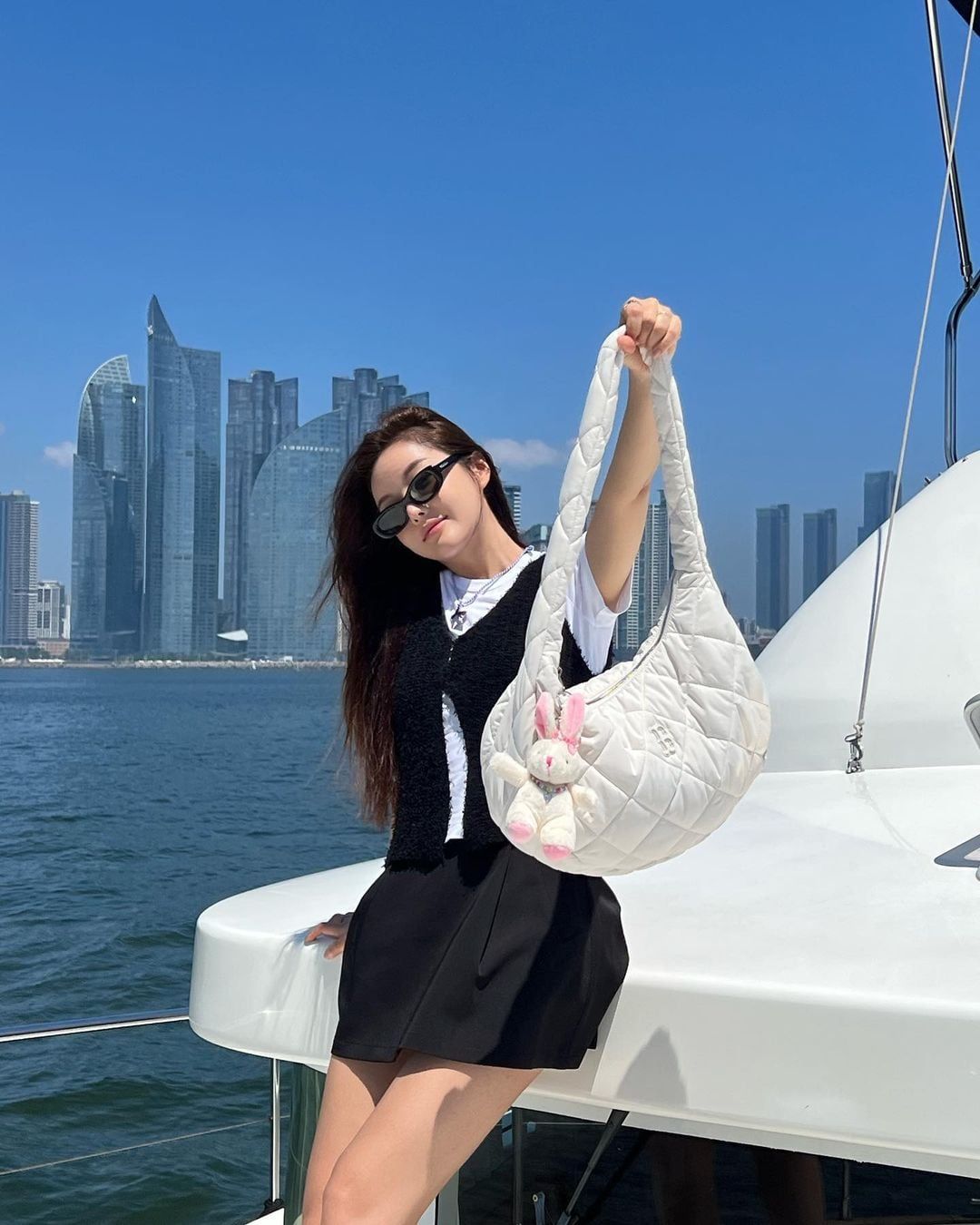  Túi Xách MLB Korea - Padding Quilted Large Hobo Bag - 3ABQL0936-43CRP 