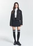 Áo Khoác MLB [Nữ] - Basic Collared Crop Work Jacket NY - 3FJPB0146-50BKS 