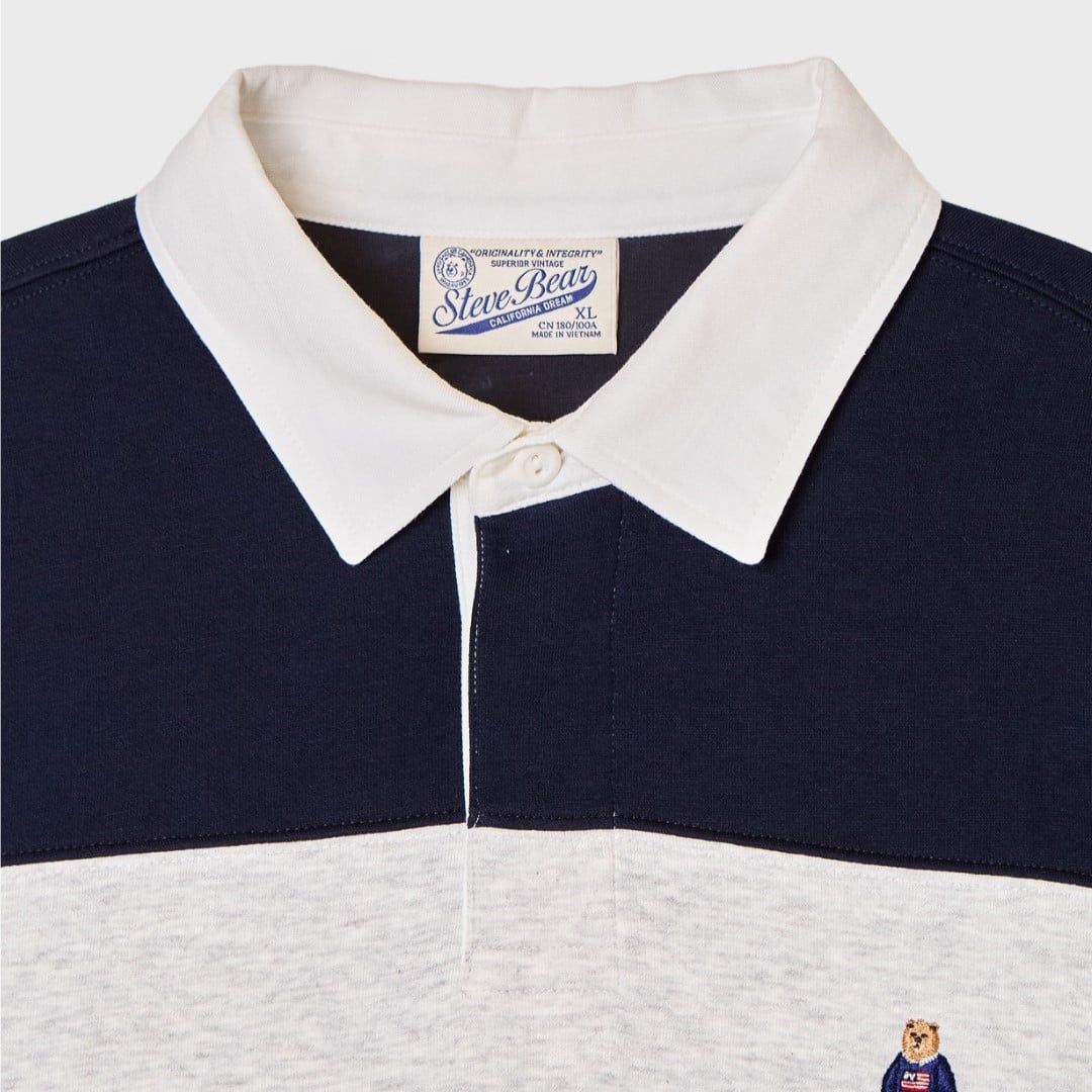  Áo Polo WHOAU [Unisex] -Steve Colorblock Collar T-Shirt - WHHAG2421U 