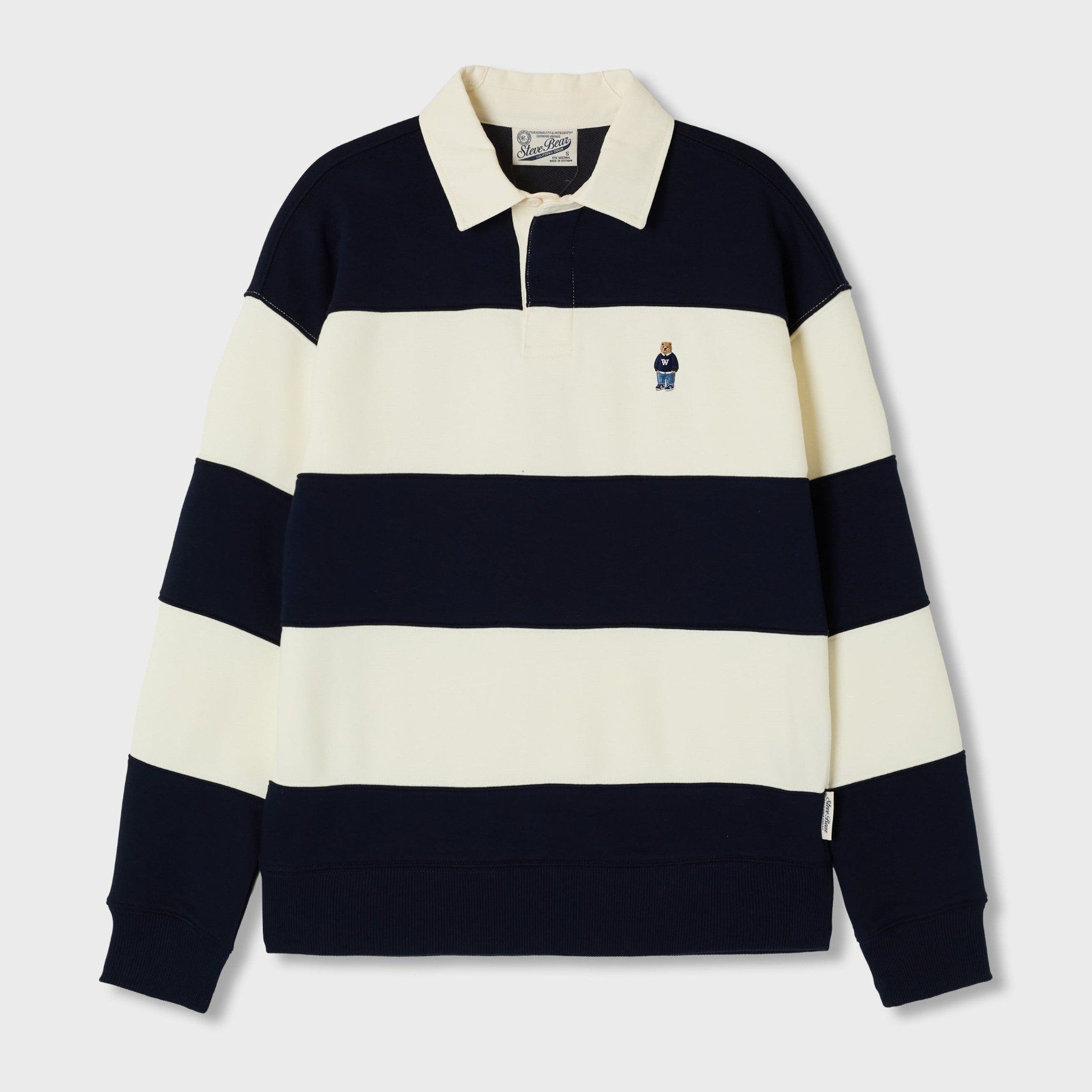  Áo Sweater WHOAU - Steve Rugby Sweatshirt Navy - WHMAF4922U 