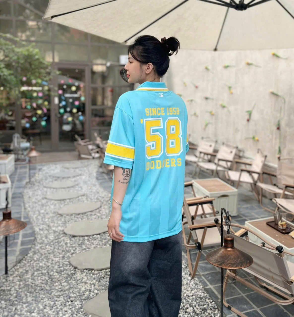  Áo Polo MLB [Unisex] Varsity Sport Jersey Overfit - 3FTSV1743 