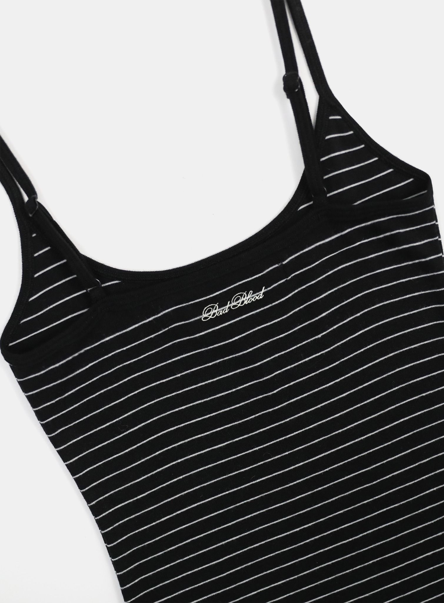  Áo Hai Dây [Nữ] Badblood -[w-tnk25-003] Beyond Soft String Tank Striped Black 