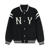  Áo Bomber MLB [Unisex] - Wool Contrast Shoulder Coopers Varsity NY - 3AJPV1546-50NYL 