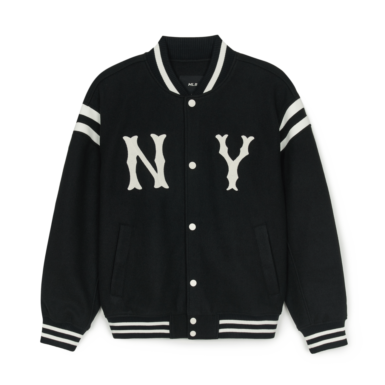  Áo Bomber MLB [Unisex] - Wool Contrast Shoulder Coopers Varsity NY - 3AJPV1546-50NYL 
