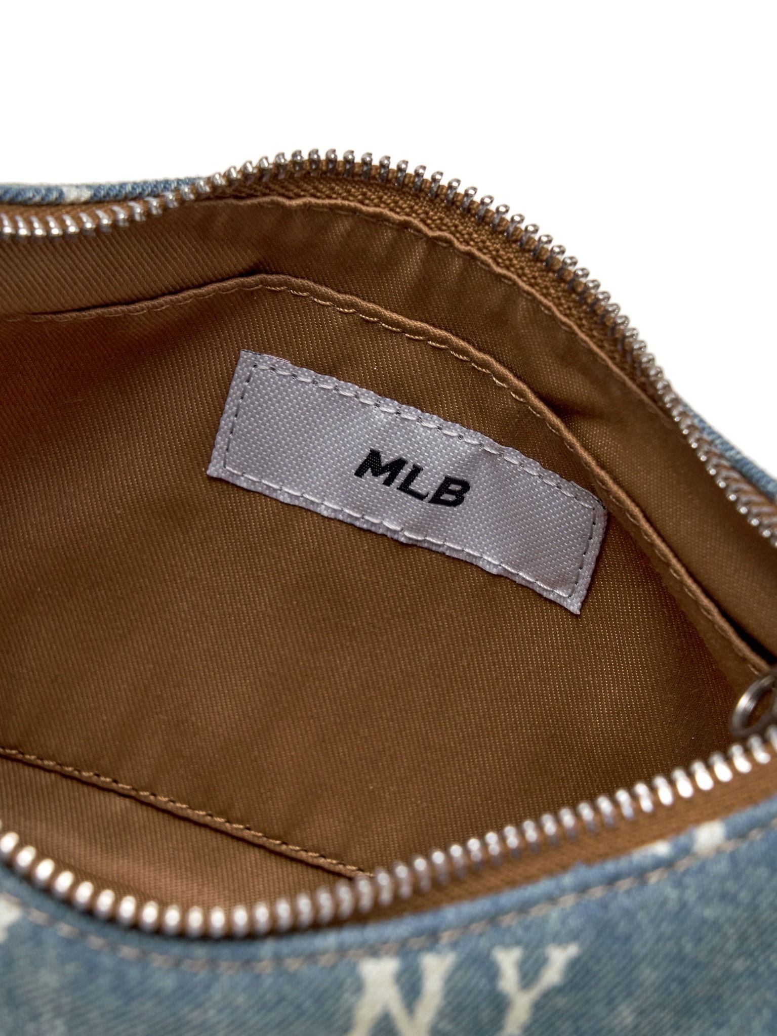  Túi Xách MLB Classic Monogram Vintage Denim Hobo Bag NY Yankees - 3ABQMV55N-50BLL 