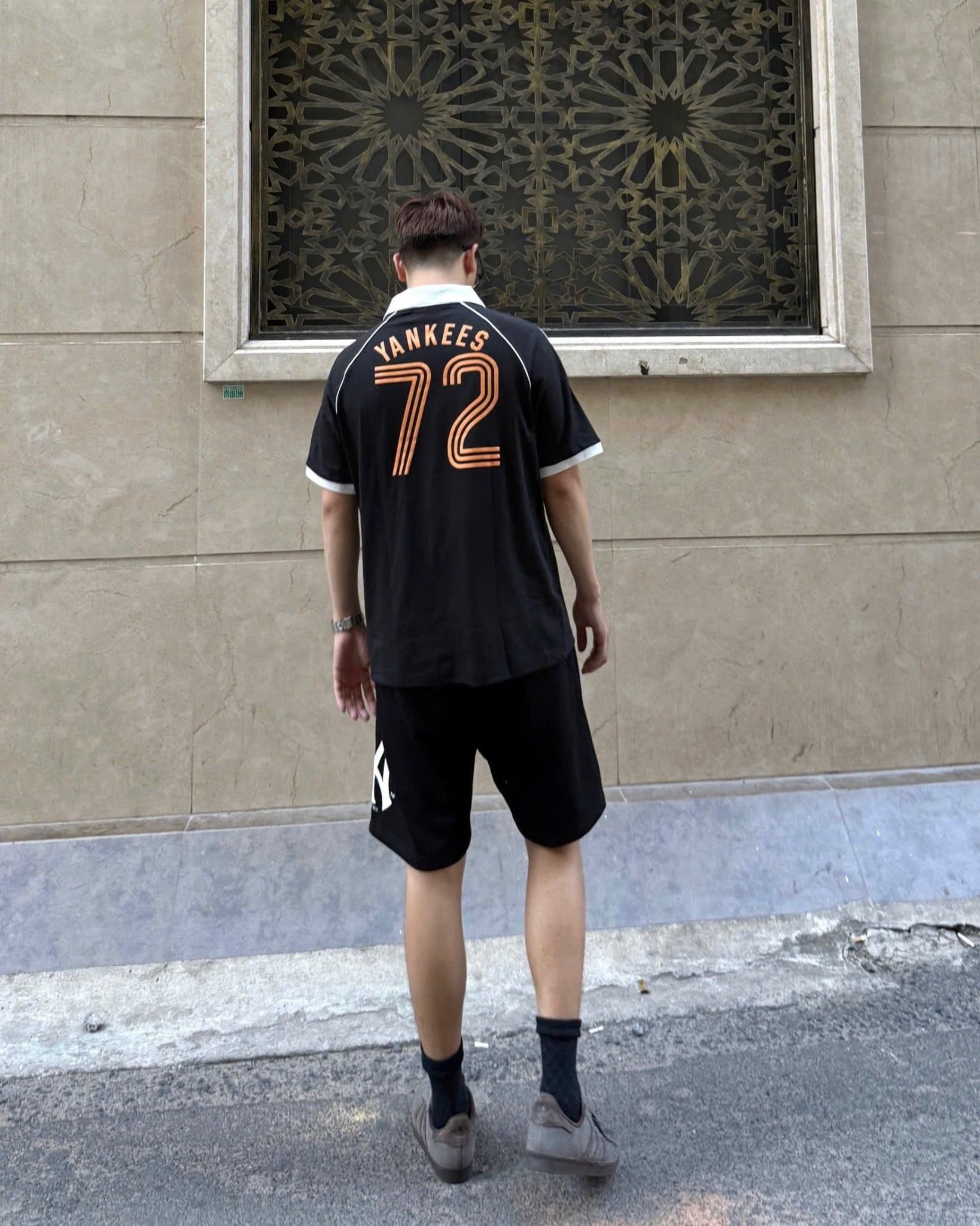  Áo Thun Polo New Era - [Unisex] Number 72 Jersey NY Black - 16599861 