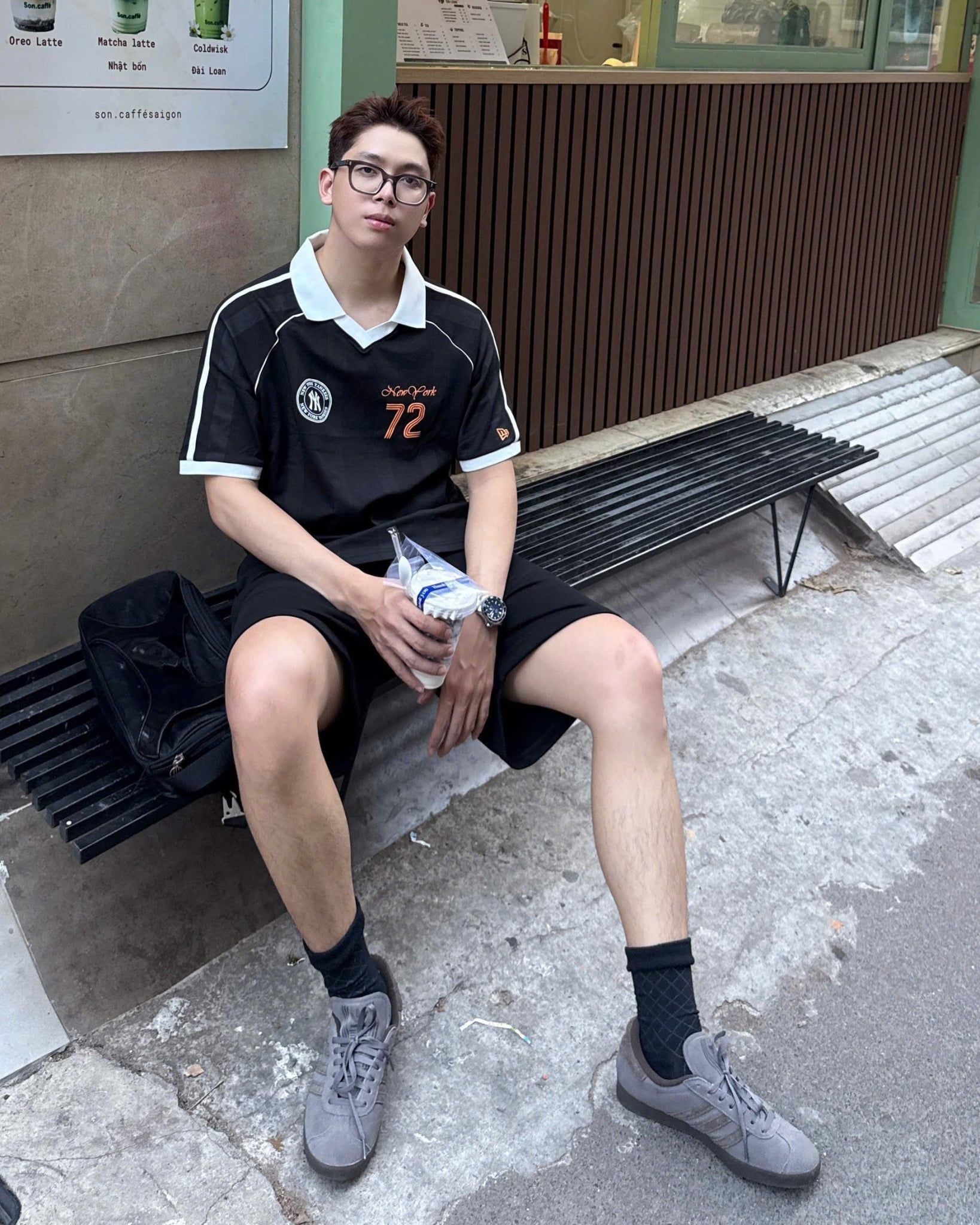  Áo Thun Polo New Era - [Unisex] Number 72 Jersey NY Black - 16599861 