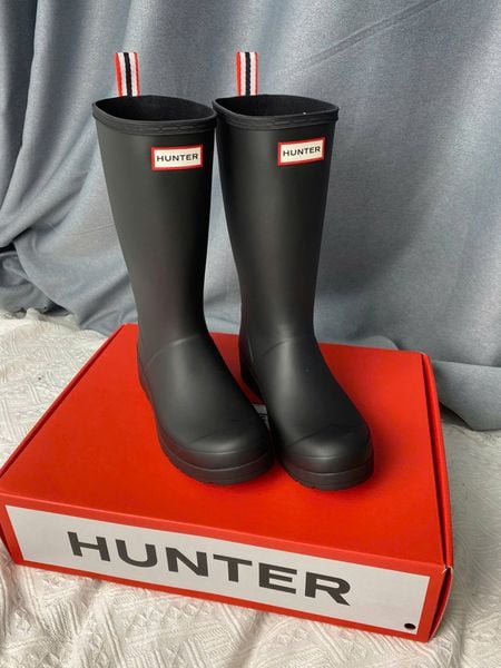 Giày Boots Hunter - Women's Play Tall Wellington Black