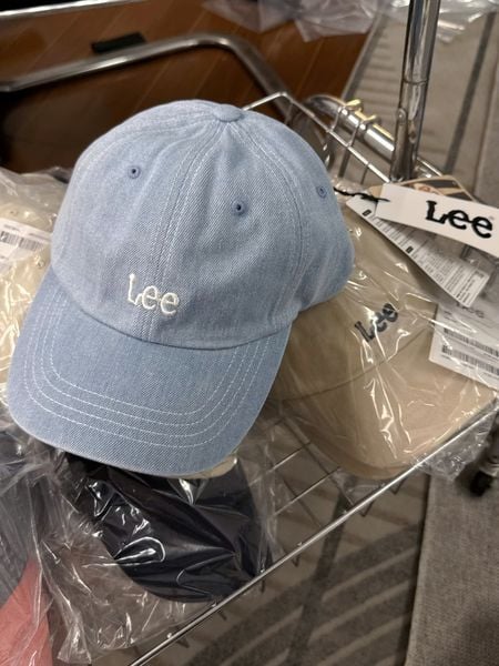 Nón Lee [Unisex] - Small Twitch Logo Denim Ball Cap Indigo Light - LE2501CA10IL