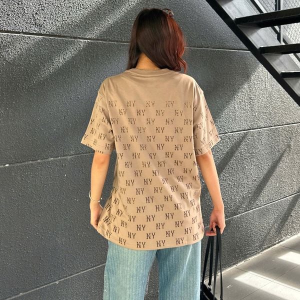  Áo Thun New Era - [Unisex] Monogram NY Yankees Brown 