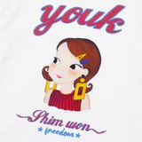  Áo Thun Youk Shim Won [Nữ] - Smart Ria White 