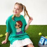  Áo Thun Youk Shim Won [Nữ] - Colorful Lia Green 