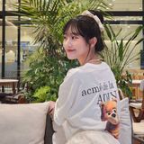  Áo thun [Unisex] ADLV - Acmédelavie AC Bear Basic Logo White 