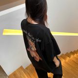  Áo thun [Unisex] ADLV - Acmédelavie AC Bear Basic Logo Black 