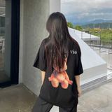  Áo thun [Unisex] ADLV - Acmédelavie AC Bear Basic Logo Black 