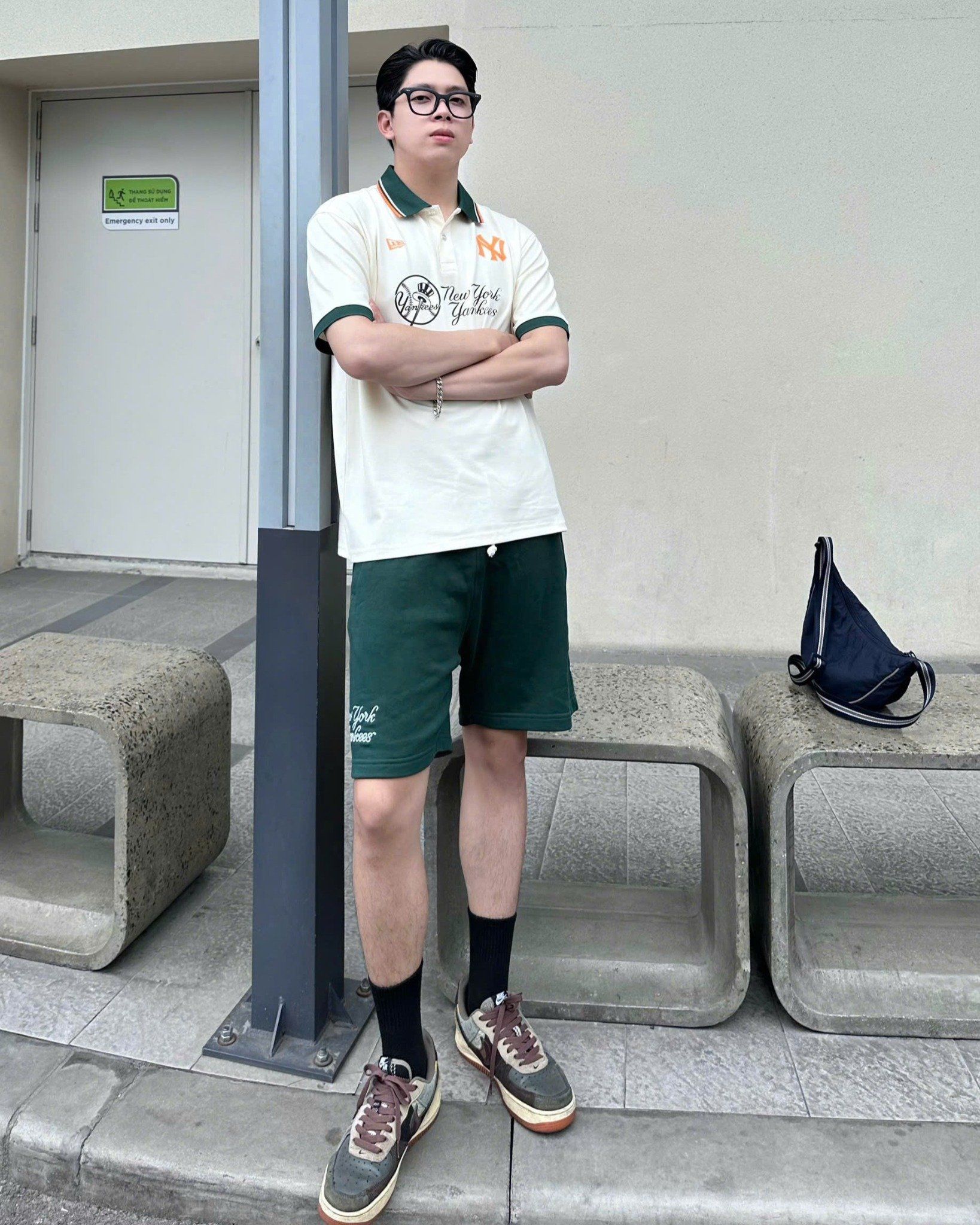  Áo Polo New Era - [Unisex] NY Yankees Green/Cream - 17877414 